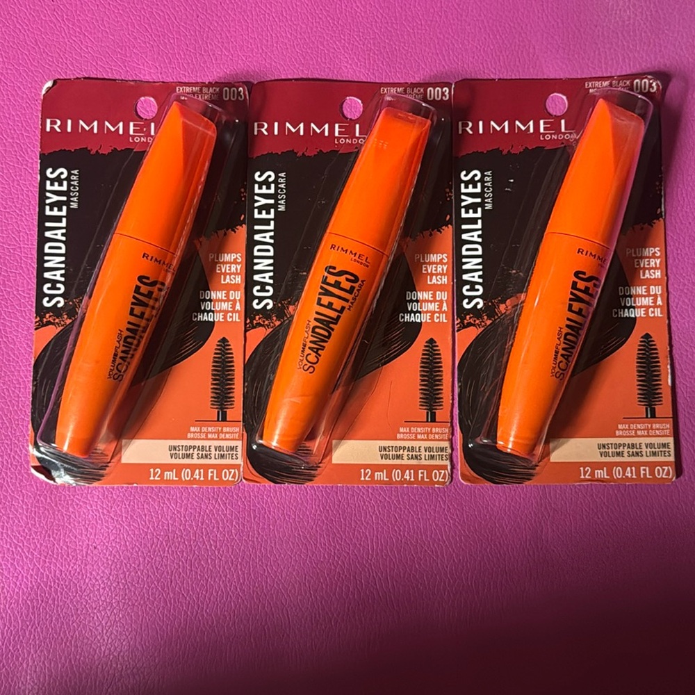 RIMMEL LONDON/ SCANDALEYES MASCARA/ COLOR:EXTREME  BLACK 003
